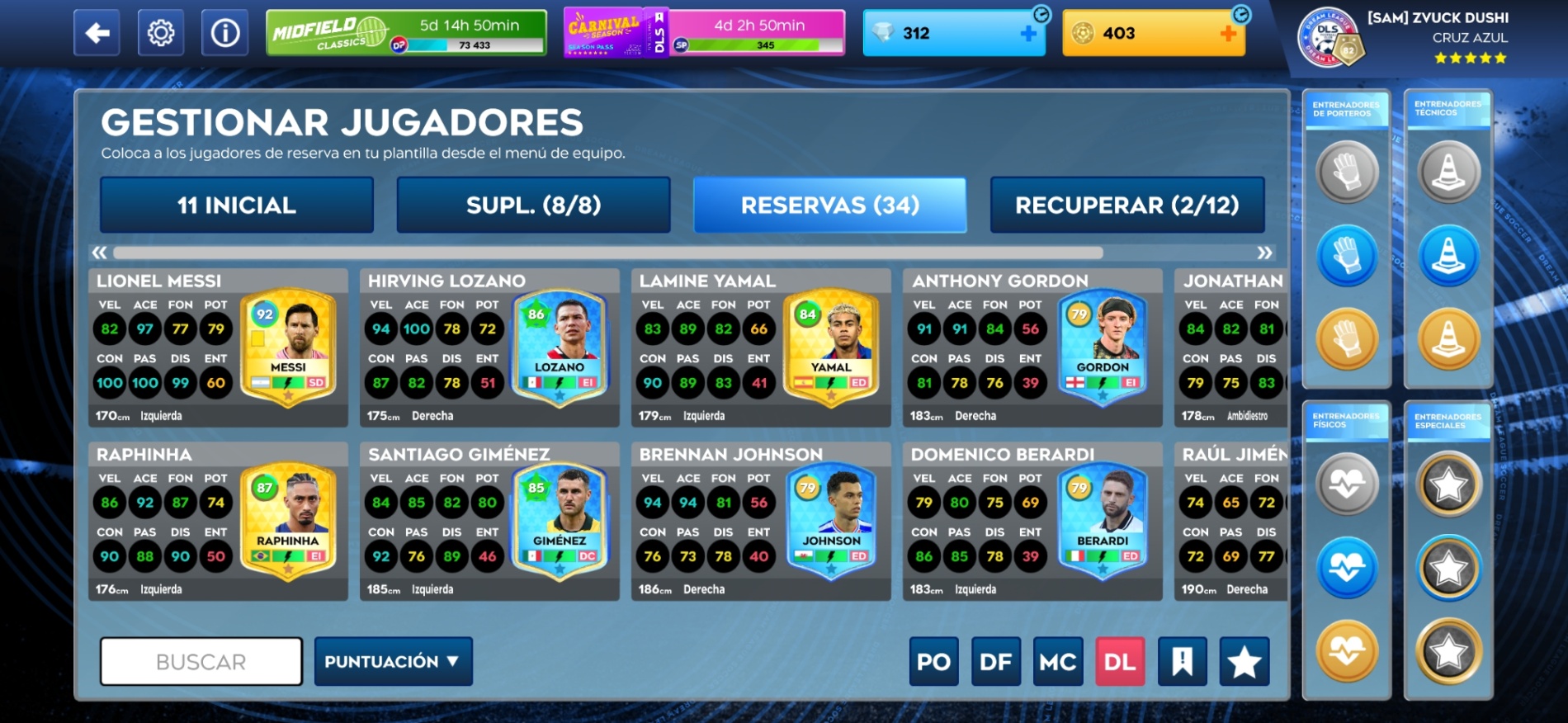 Equipo Cruz Azul DLS - imagen 1