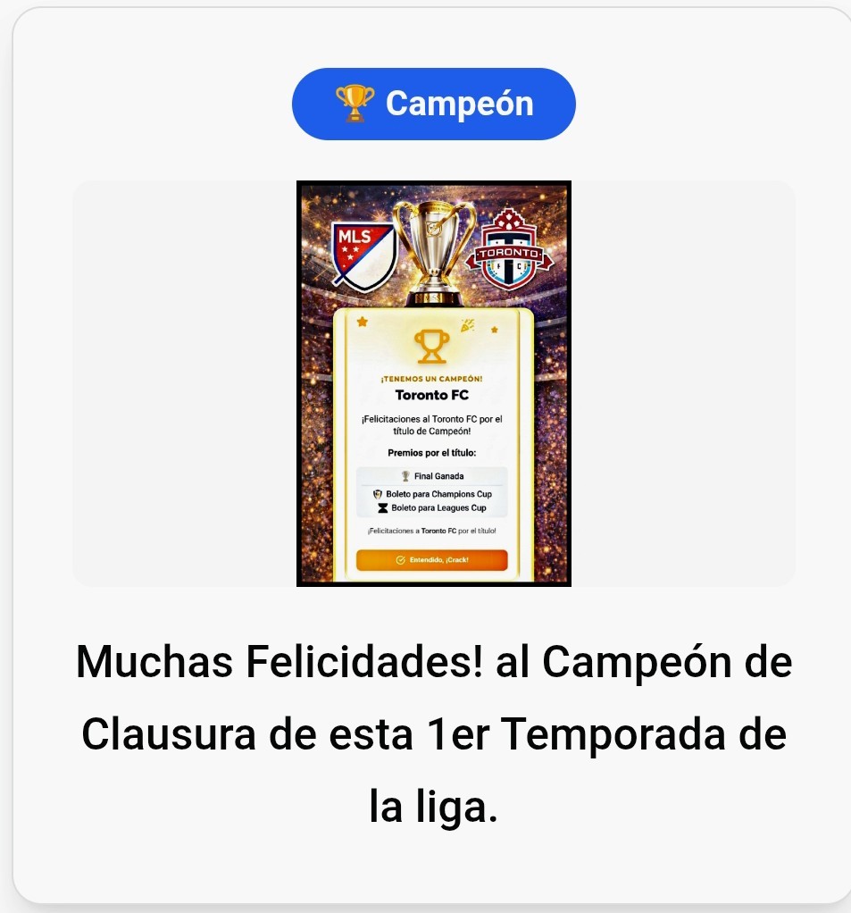 Campeón MLS (ESTE) - imagen 1